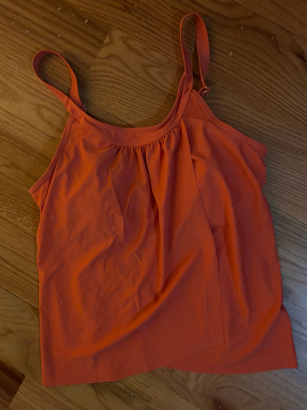 Sleeveless Orange Tank Top